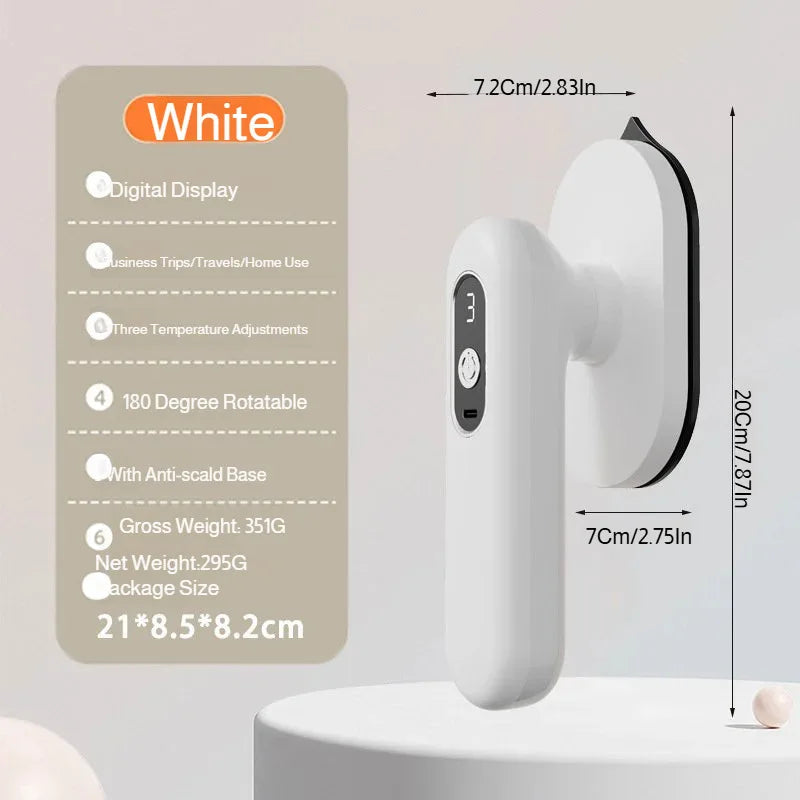 Handheld Hanging Foldable Cordless Mini Iron Portable Travel Garment Steamer Fast Heat Clothes Wrinkle Removal Tool for Home Use