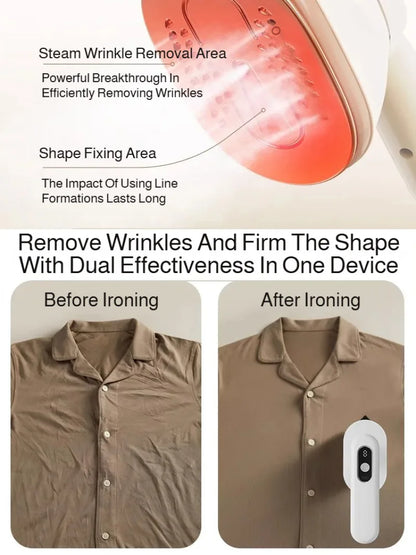 Handheld Hanging Foldable Cordless Mini Iron Portable Travel Garment Steamer Fast Heat Clothes Wrinkle Removal Tool for Home Use