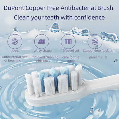 Xiaomi MIJIA Sonic Electric Toothbrush Set T302 4 Brush Heads IPX8 Waterproof Wireless Chraging Electronic Tooth Brush