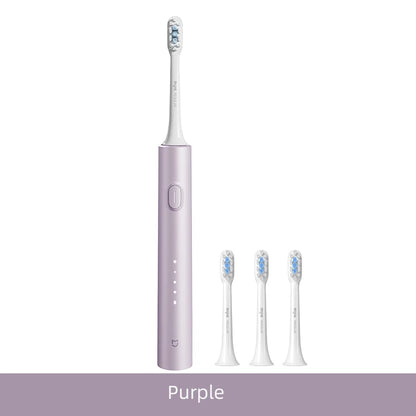 Xiaomi MIJIA Sonic Electric Toothbrush Set T302 4 Brush Heads IPX8 Waterproof Wireless Chraging Electronic Tooth Brush