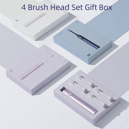 Xiaomi MIJIA Sonic Electric Toothbrush Set T302 4 Brush Heads IPX8 Waterproof Wireless Chraging Electronic Tooth Brush