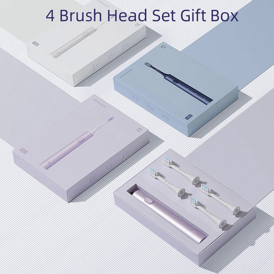 Xiaomi MIJIA Sonic Electric Toothbrush Set T302 4 Brush Heads IPX8 Waterproof Wireless Chraging Electronic Tooth Brush